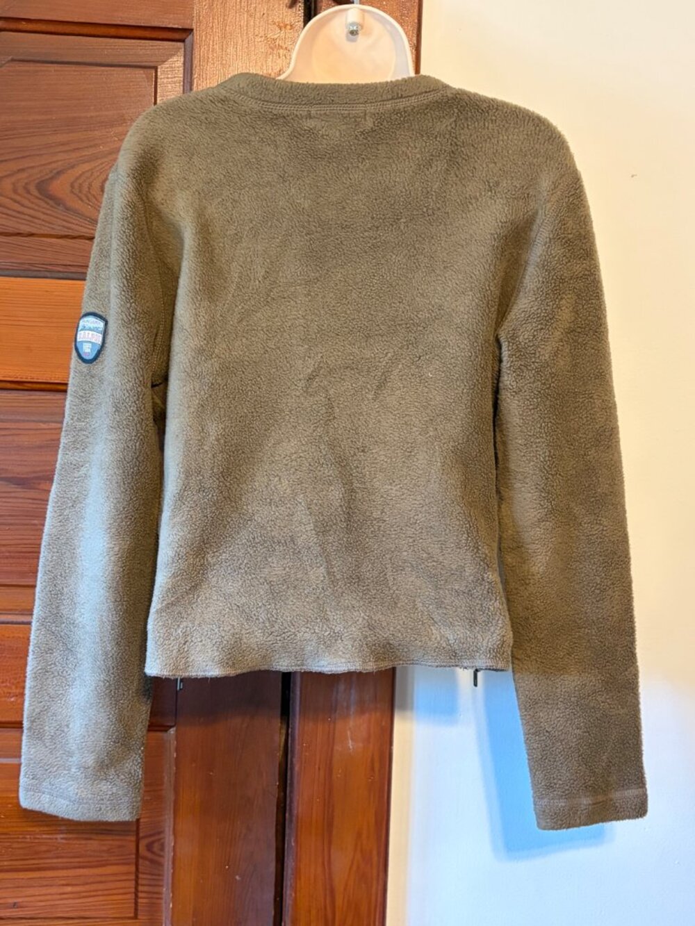 Vintage Ralph Lauren Long Sleeve V-Neck Side Zip Fleece Sweatshirt - Picture 5 of 6